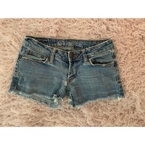 PacSun Bullhead Destroyed Wedgie Shorts